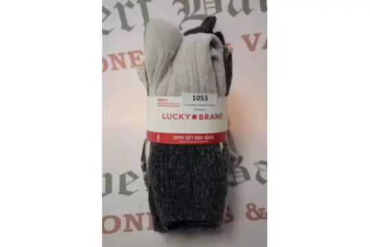 *Lucky Brand Boot Socks 6pk Size: 4-8
