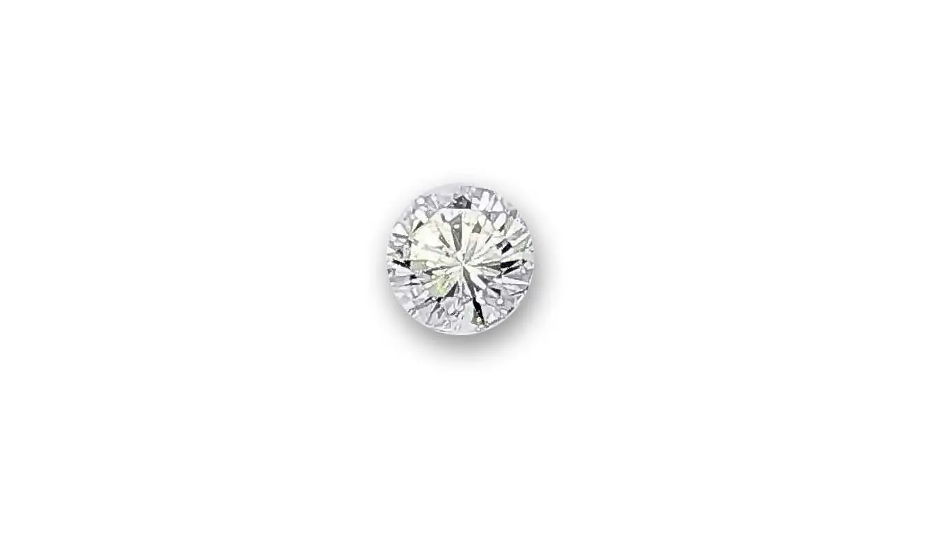 0,53 ct Diamant Brillant feines Weiß/vvsi facettierte Rundiste