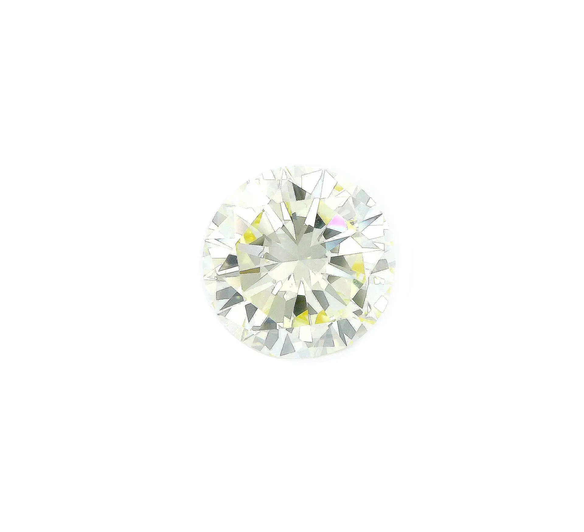 5,92 ct Brillant Fancy light yellow, natural colour Lupenrein mit