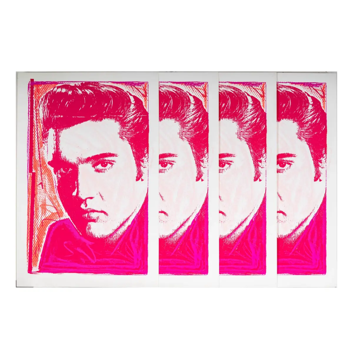 John van Hamersveld, American b. 1941, Elvis Presley (Four Works)