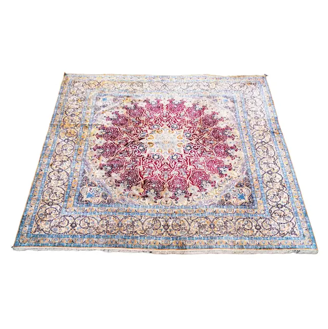 A Silk Nain Area Rug 19'9" x 19'6"