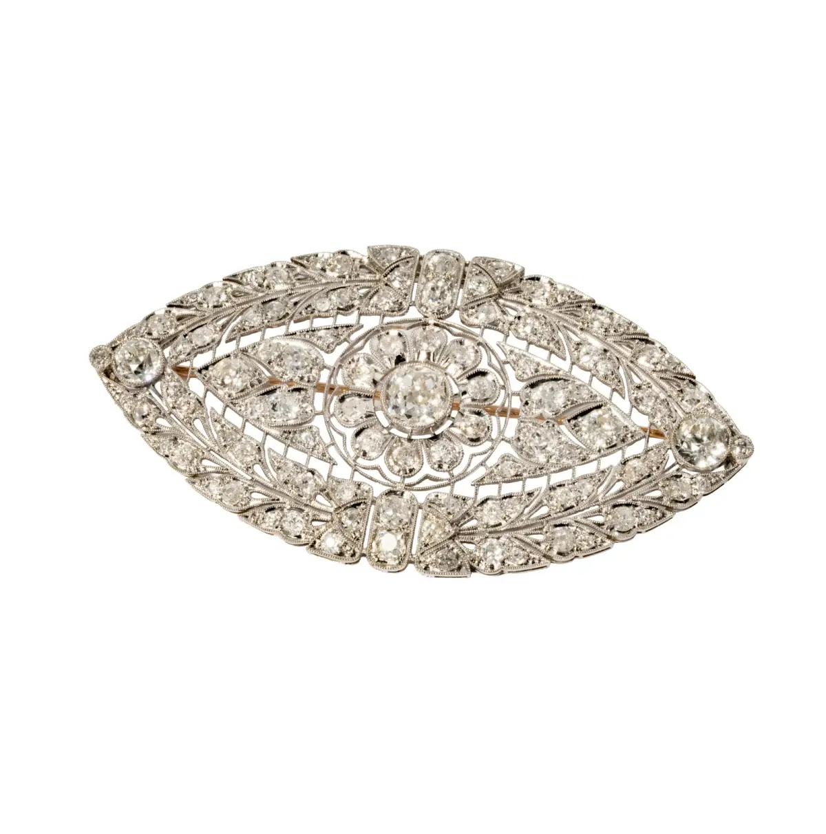 Buccellati Platinum and Diamond Brooch/Pendant