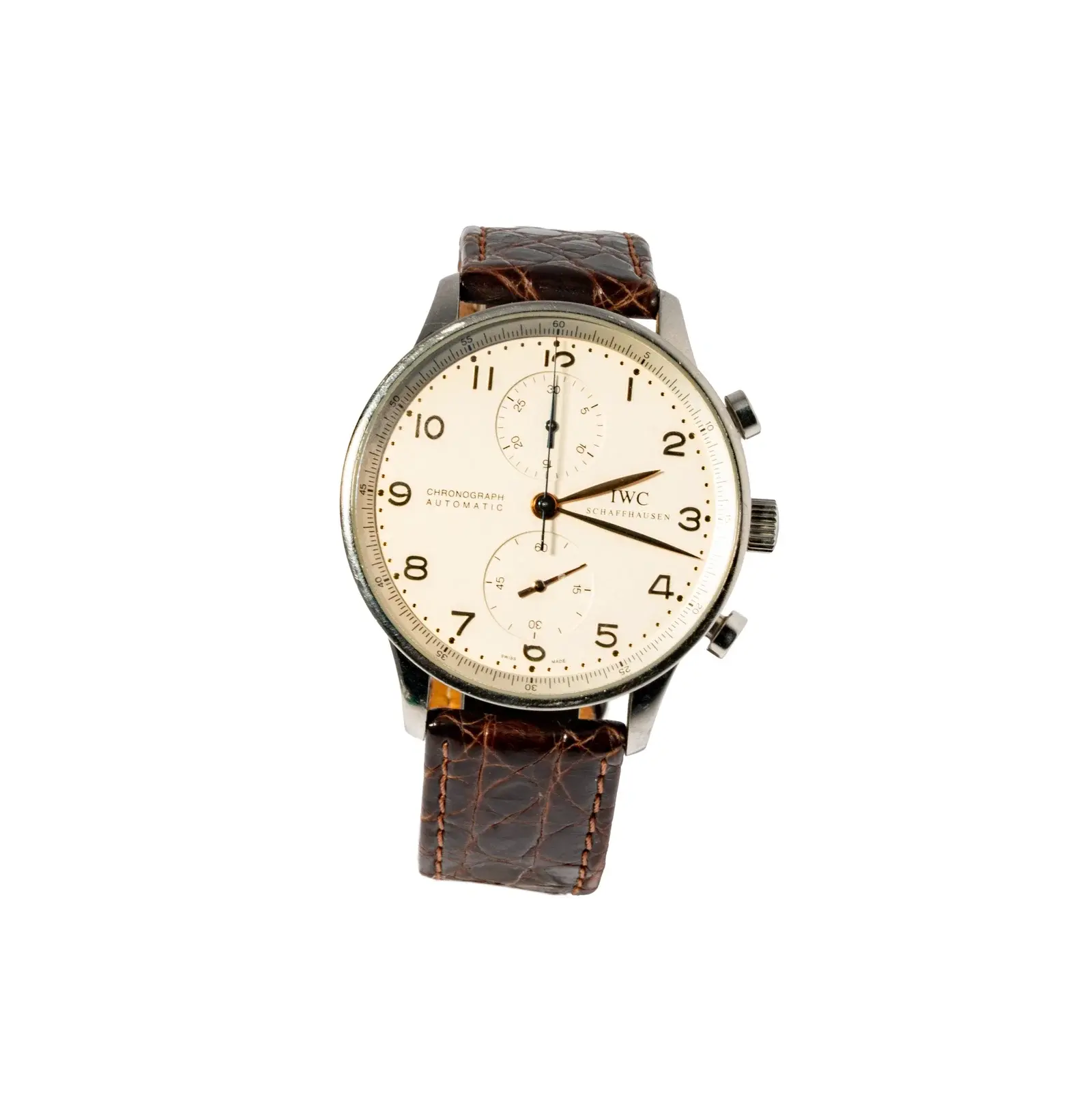 IWC Stainless Steel Portuguese Chronograph Watch