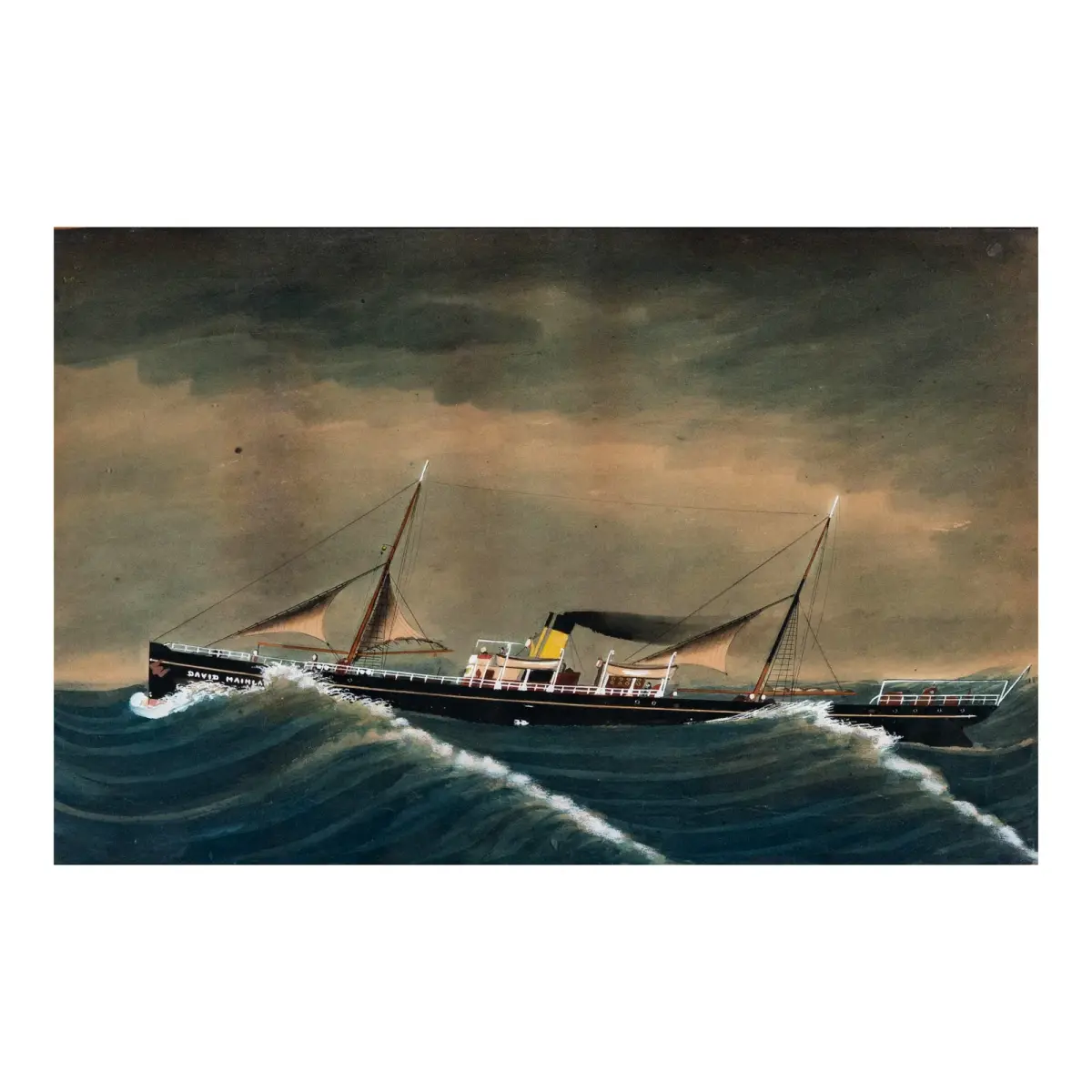 A Chinese Export Painting of the David Mainland