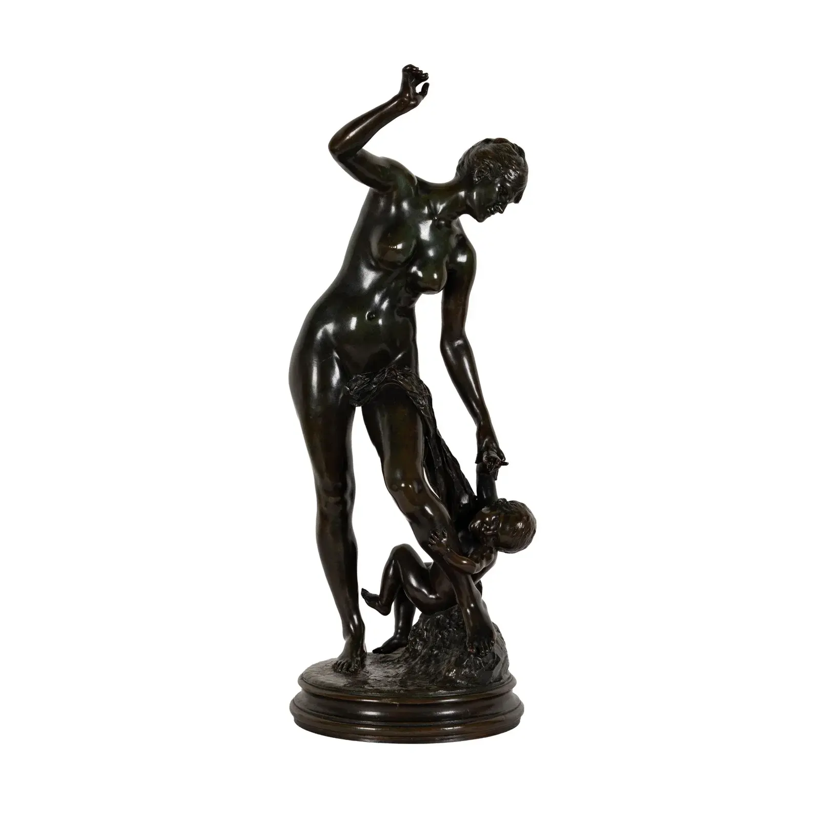 Edme Antony Paul Noel, French 1845-1909, Venus and Cupid