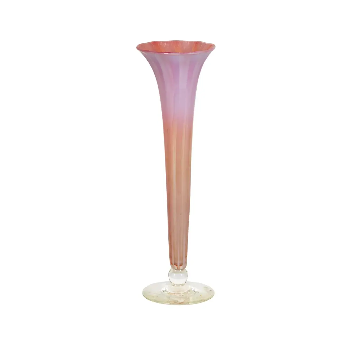 A L.C. Tiffany Favrile Glass Pink Tulip Vase