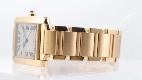Cartier Tank Francaise 18ct Yellow Gold Ref 1840 with Box and Papers 1999