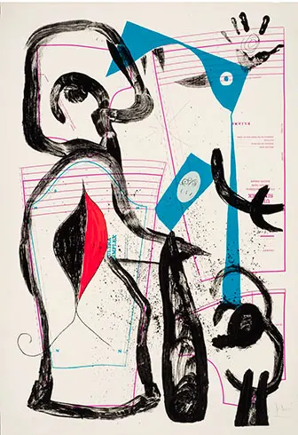 Joan Miró - Litografía "L'Essage I"