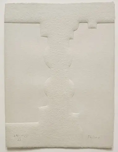 Eduardo Chillida - Gofrado "Parmenides: Le Poème V"