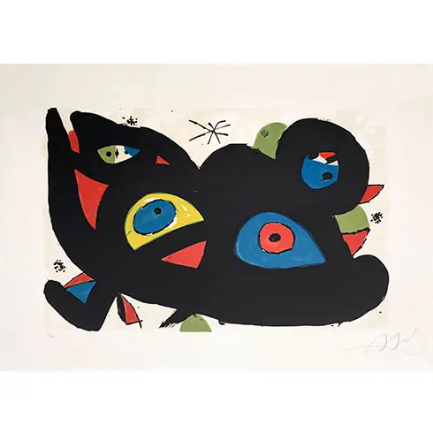 Joan Miró - Litografía "Gat Asturat"