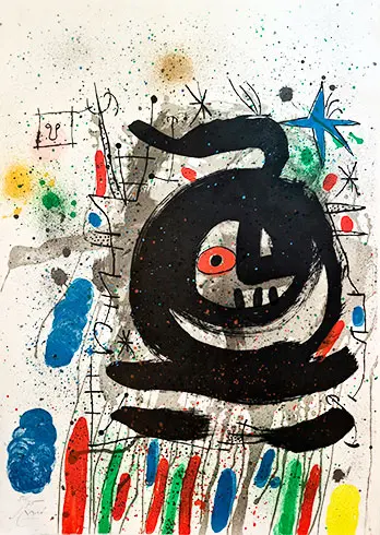 Joan Miró - Litografía "Club 49"