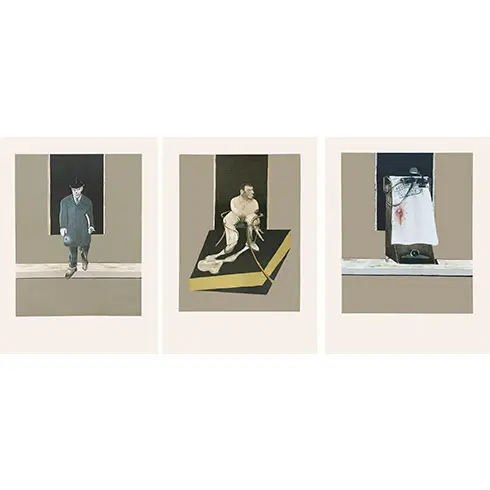 Francis Bacon - Grabado al Aguafuerte y Aguatinta "Triptych 1986-1987"