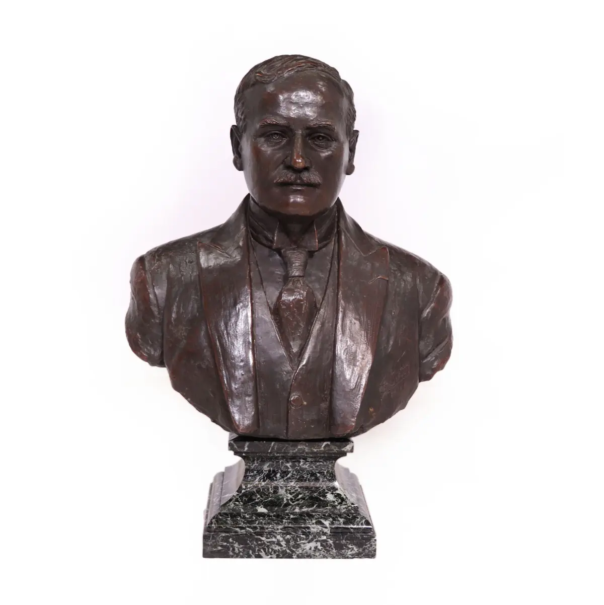 Antique French Bronze Bust Of G,Gars born 1878