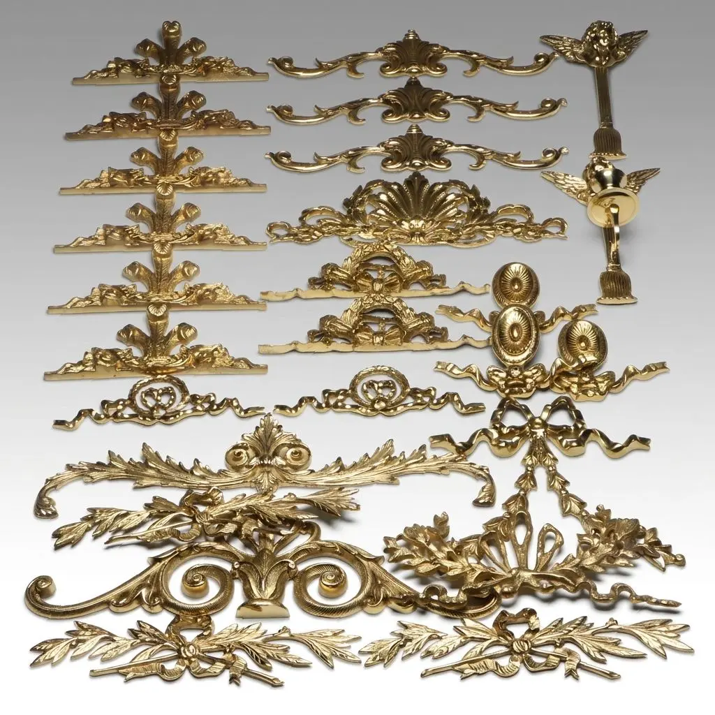 Rococo, Louis XVI with Other Brass Decorative Elements