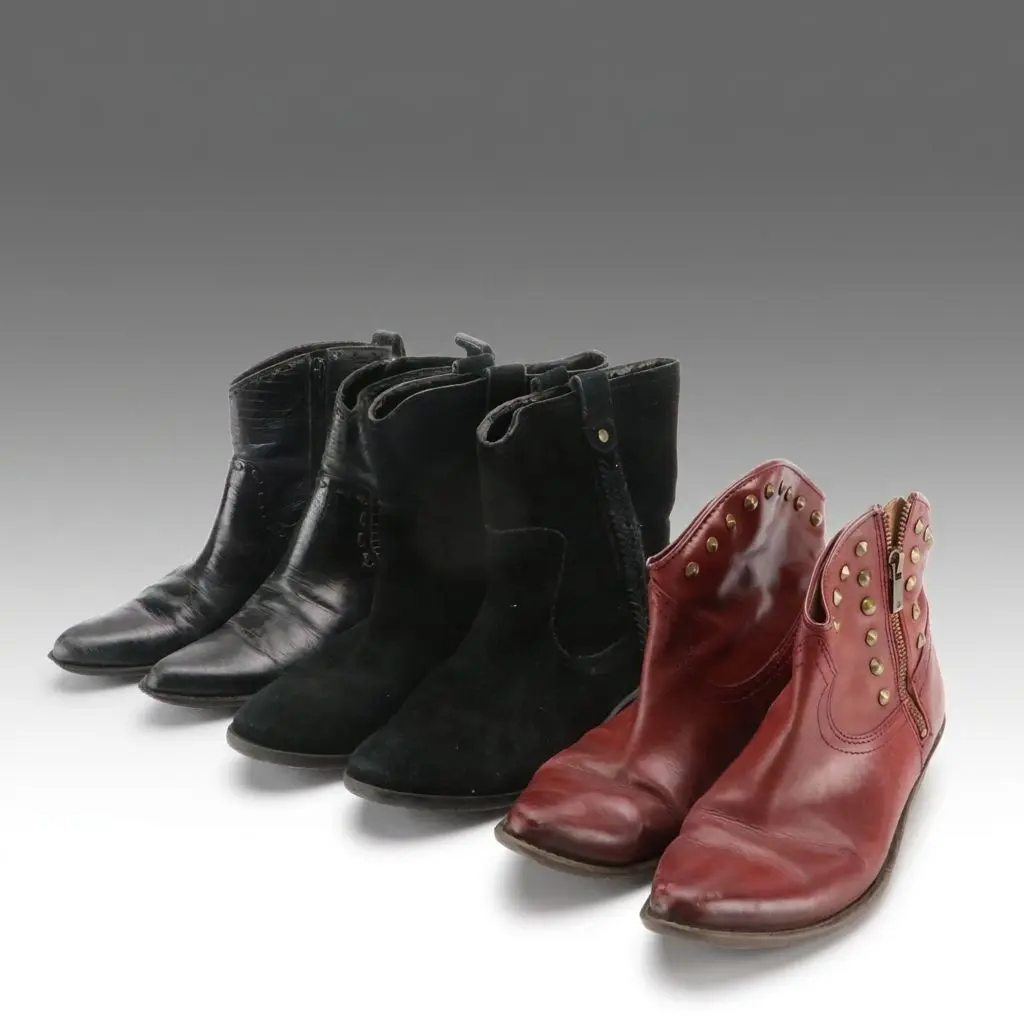 Gianni Bini and Lucky Brand Western Style Ankle Boots and Ross Suede