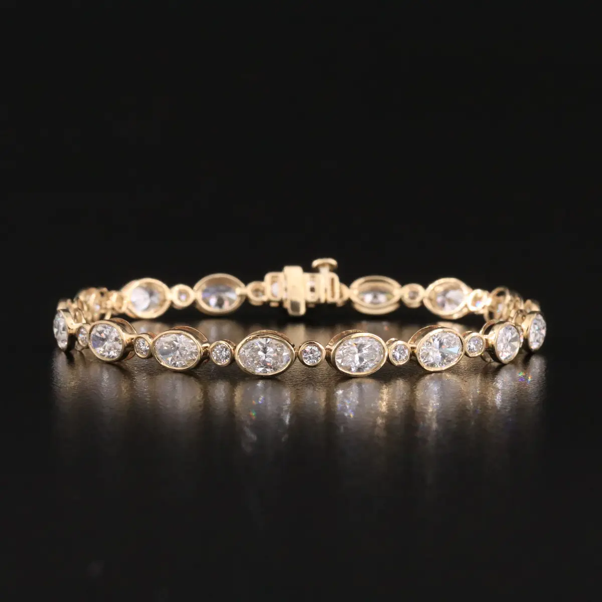14K 8.00 CTW Lab Grown Diamond Bracelet with IGI Report