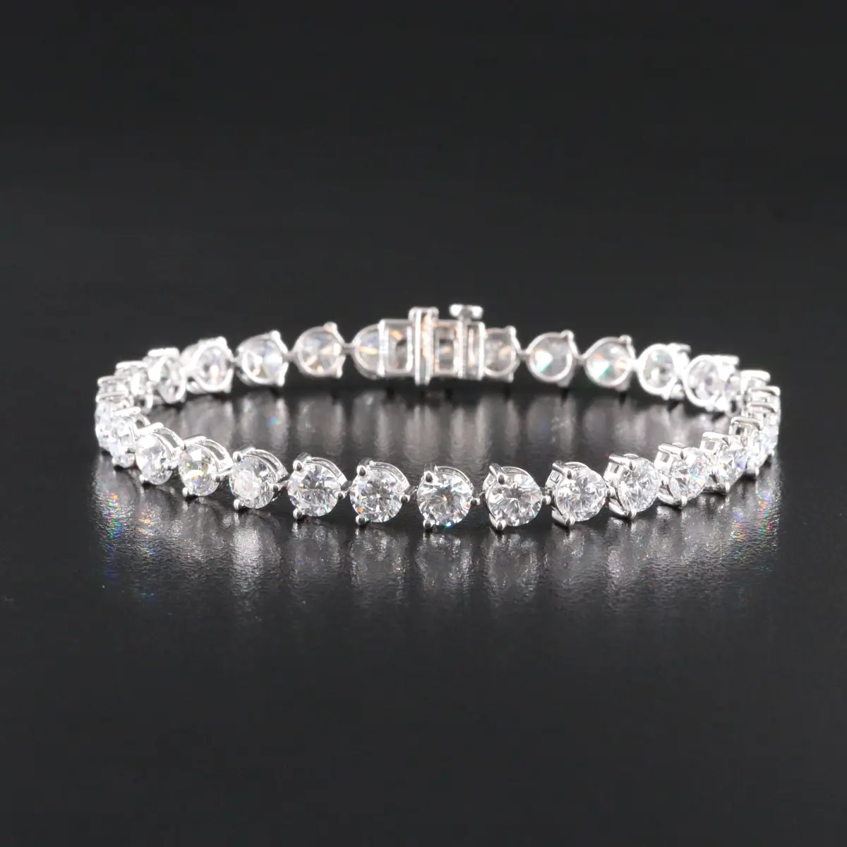 14K 13.30 CTW Lab Grown Diamond Line Bracelet
