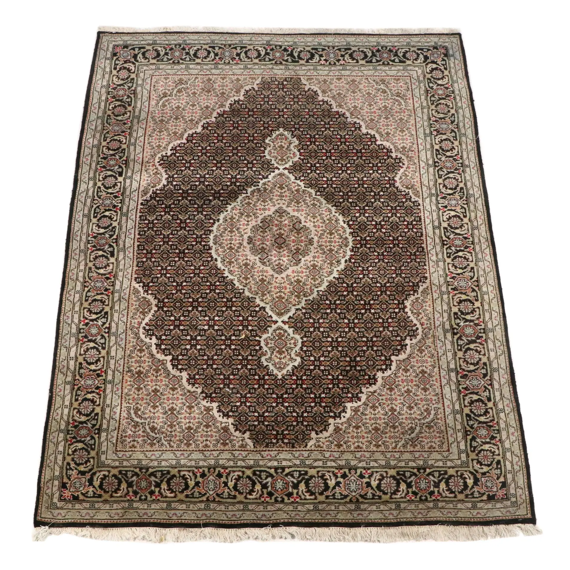5'10 x 7'3 Hand-Knotted Persian Bijar Area Rug