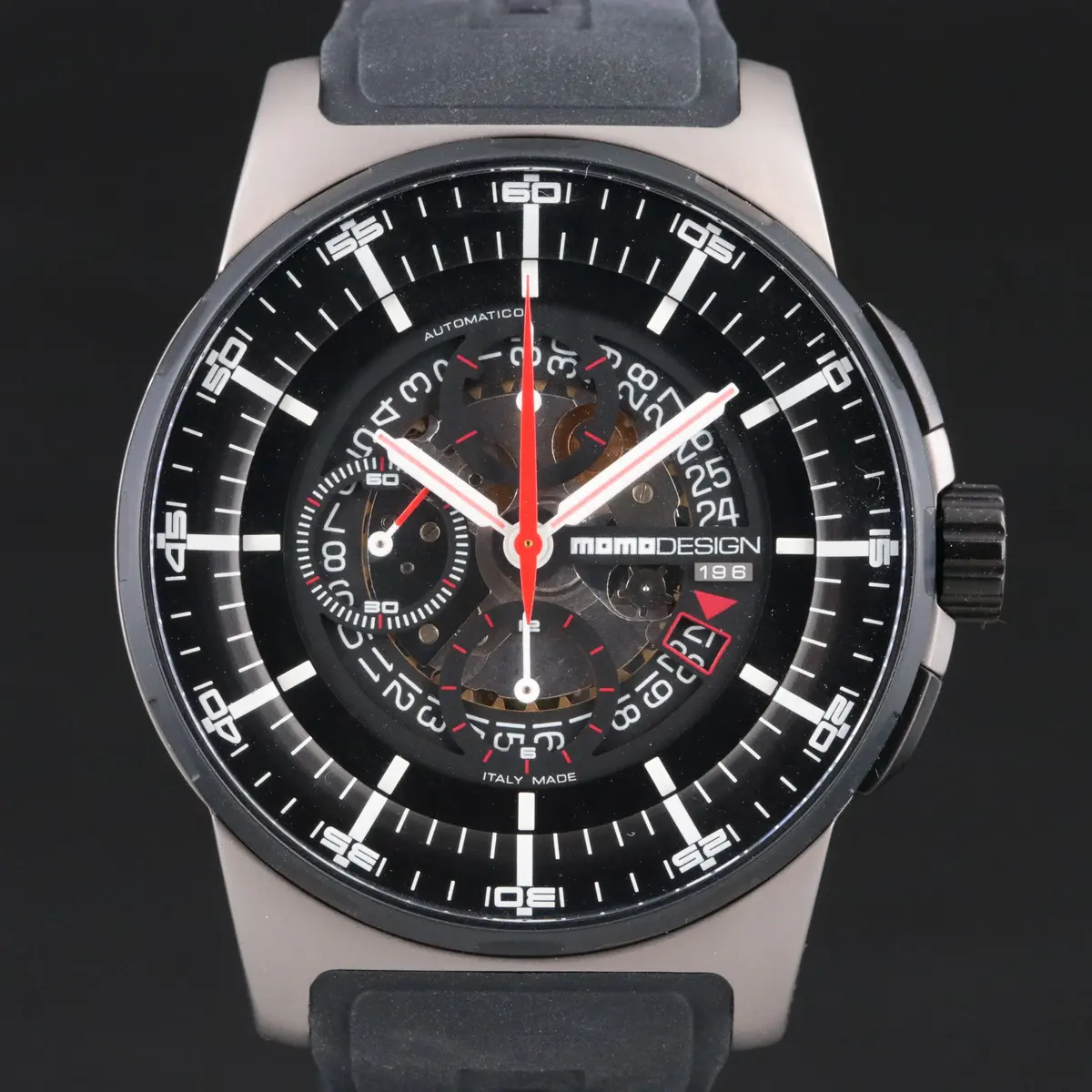 Momo Designs Pilot Chronograph Series Titanium Automatic Watch