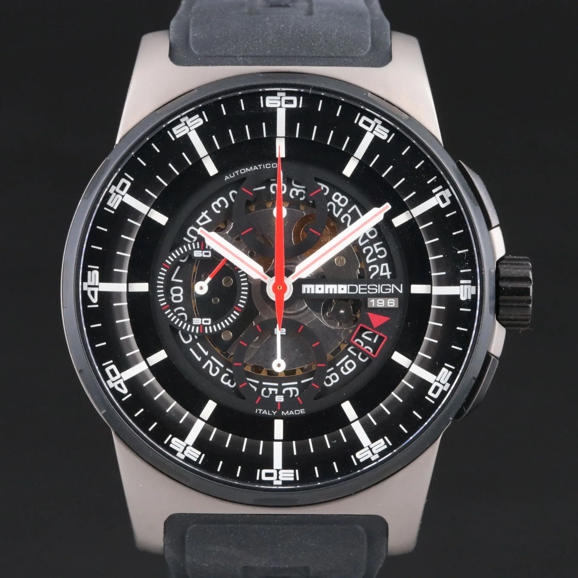 Momo Designs Pilot Chronograph Series Titanium Automatic Watch