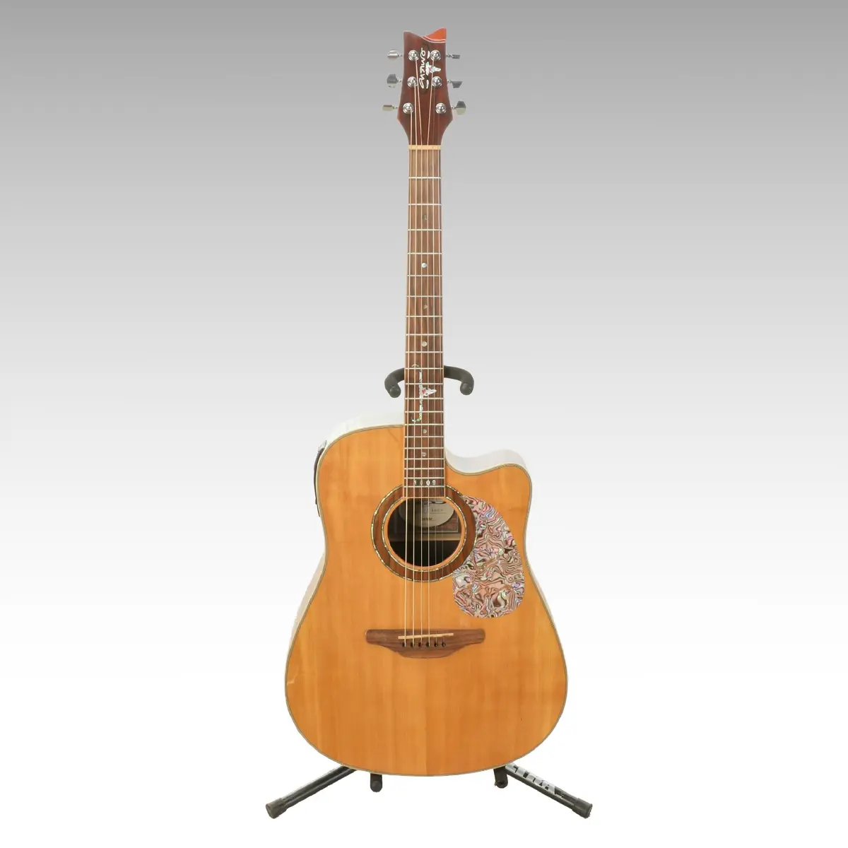 Answa Thai Rosewood with Abalone Inlay Single Cutaway Acoustic Electric Guitar