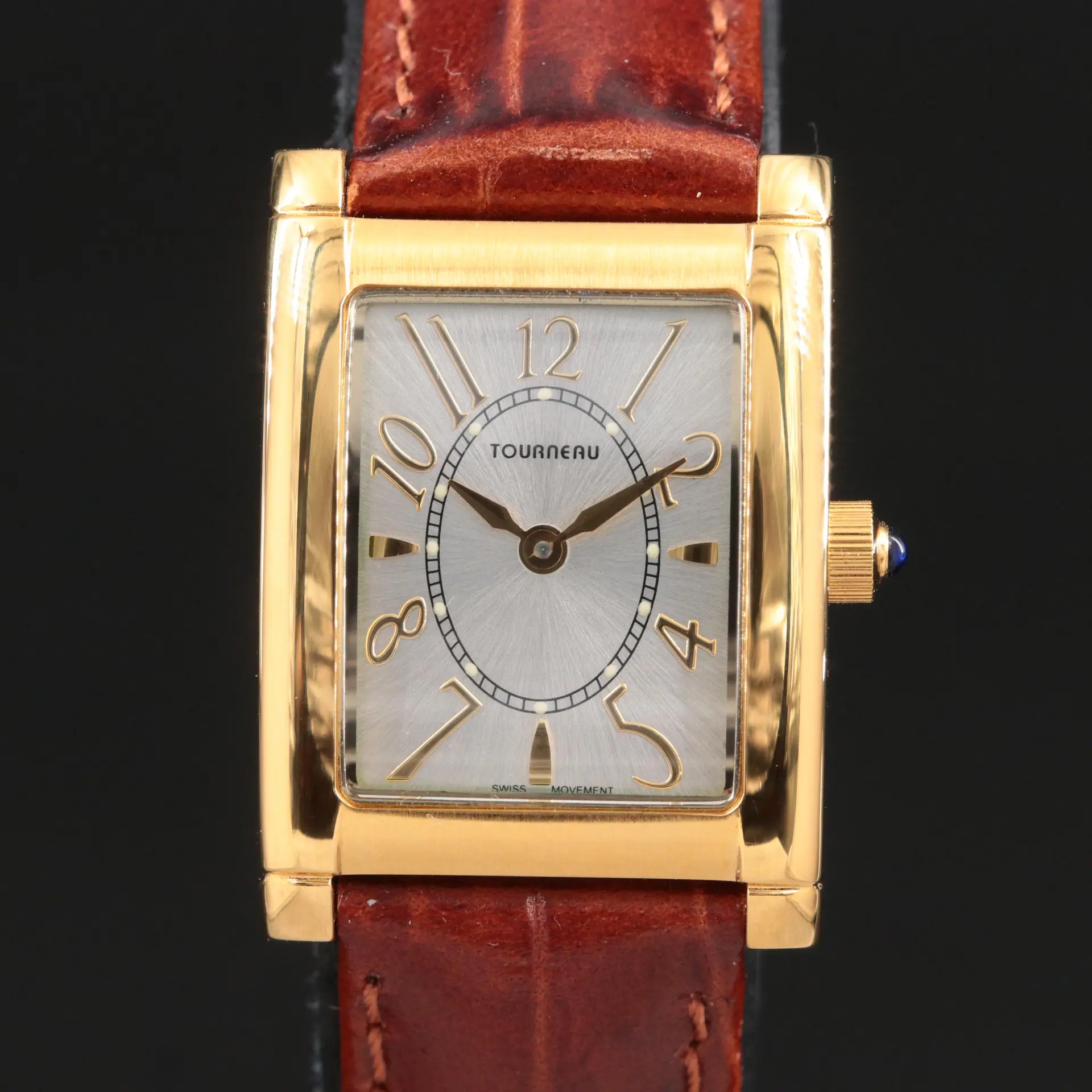 Tourneau Swiss Gold-Tone Quartz Watch