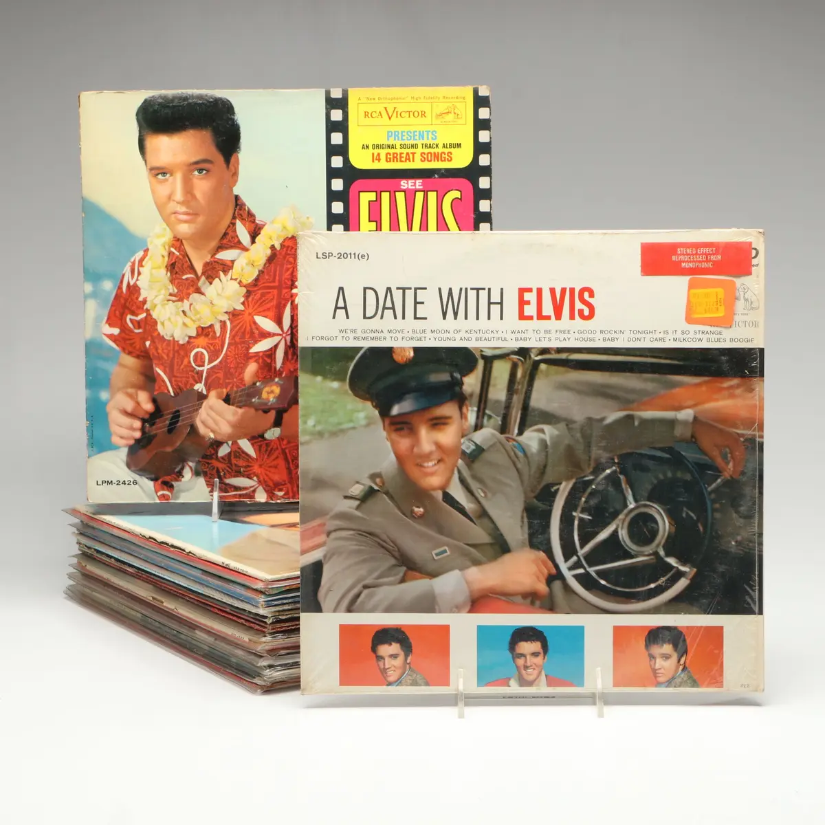 Elvis Presley "Blue Hawaii", "A Date With Elvis" and More Records