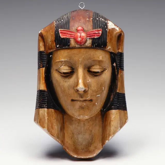 Antique Art Deco Plaster Bust by R. Scali