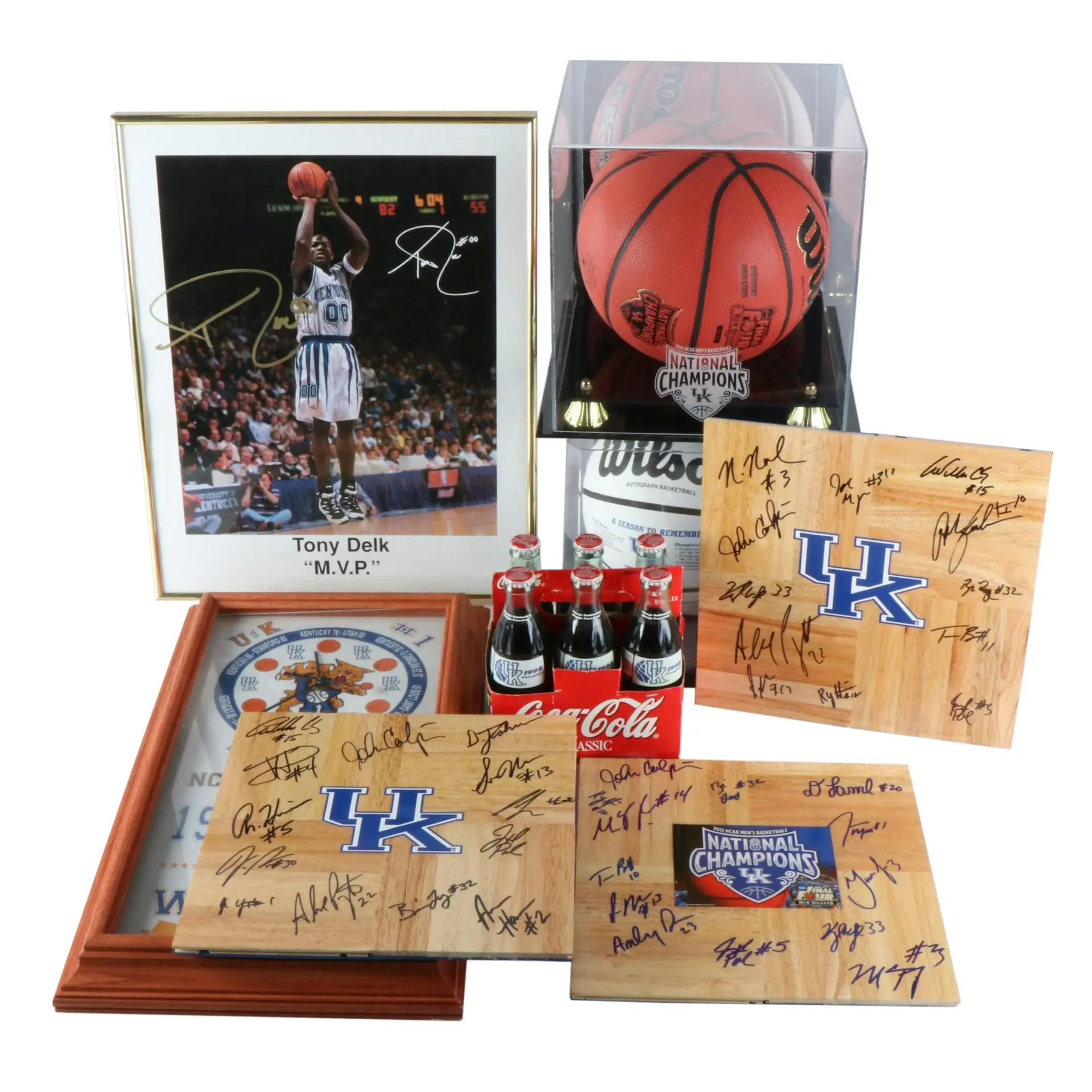 University of Kentucky Wildcats Basketball Memorabilia, Including Signatures