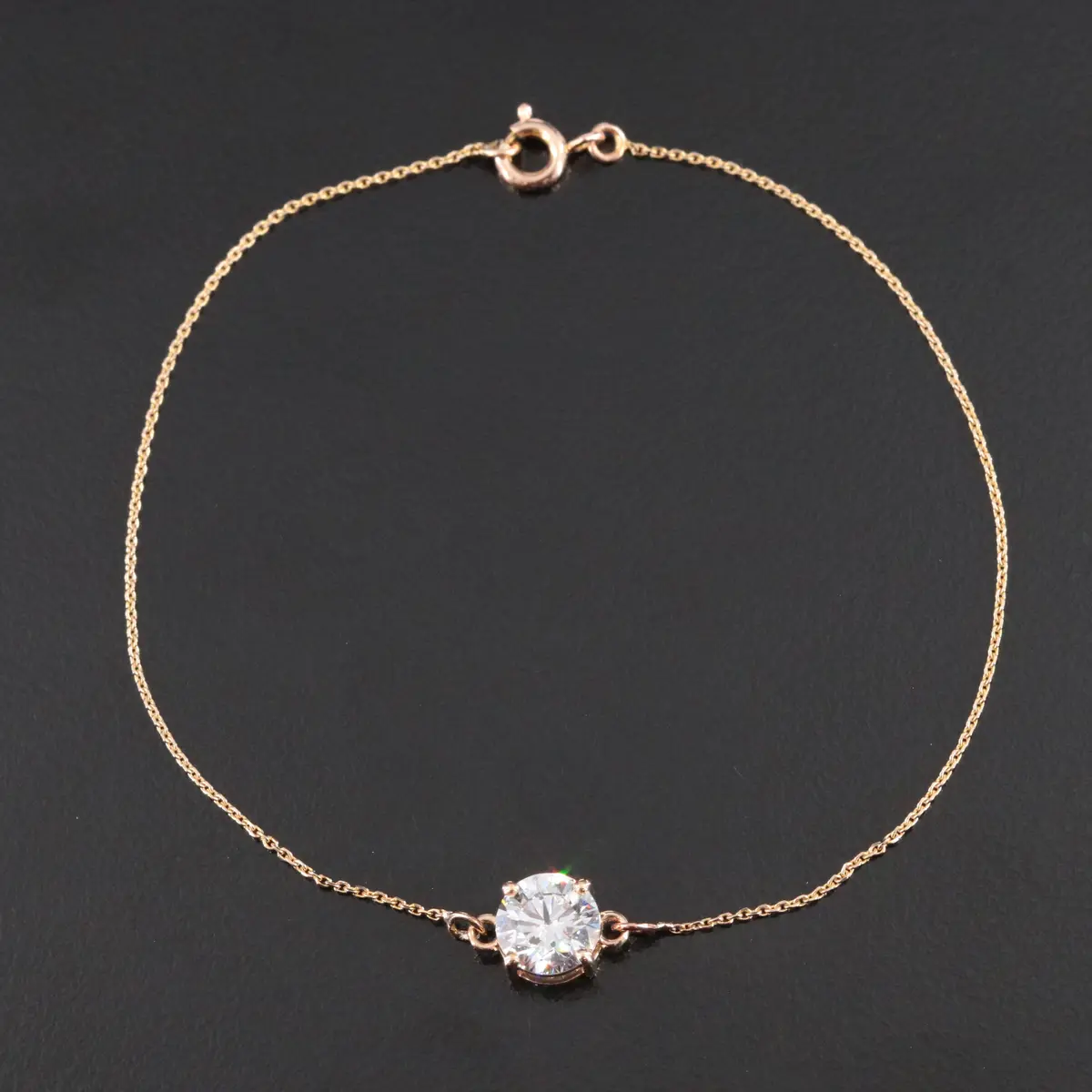 14K 1.16 CT Lab Grown Diamond Bracelet with IGI Report