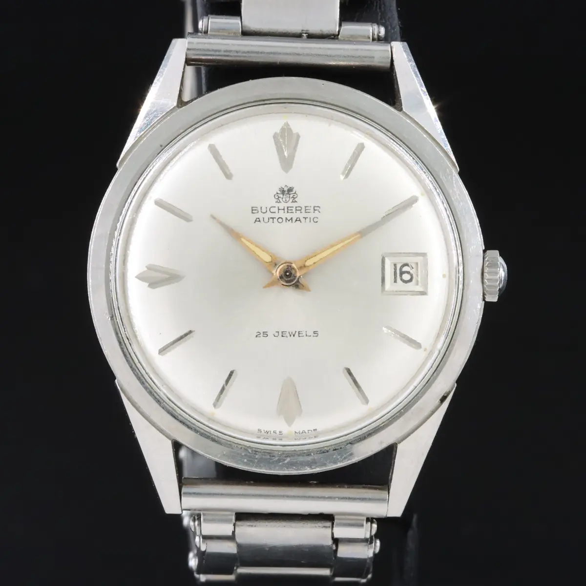 Bucherer Classic Mid Century Stainless Steel Automatic Watch