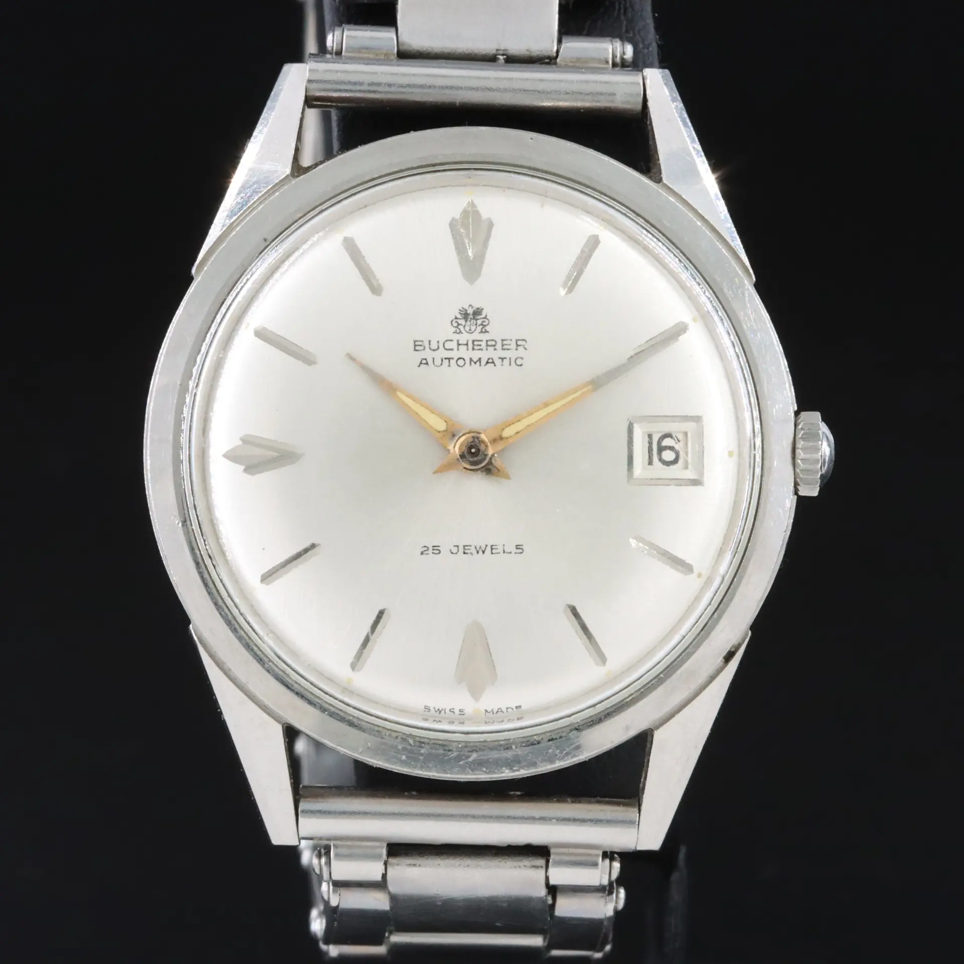 Bucherer Classic Mid Century Stainless Steel Automatic Watch