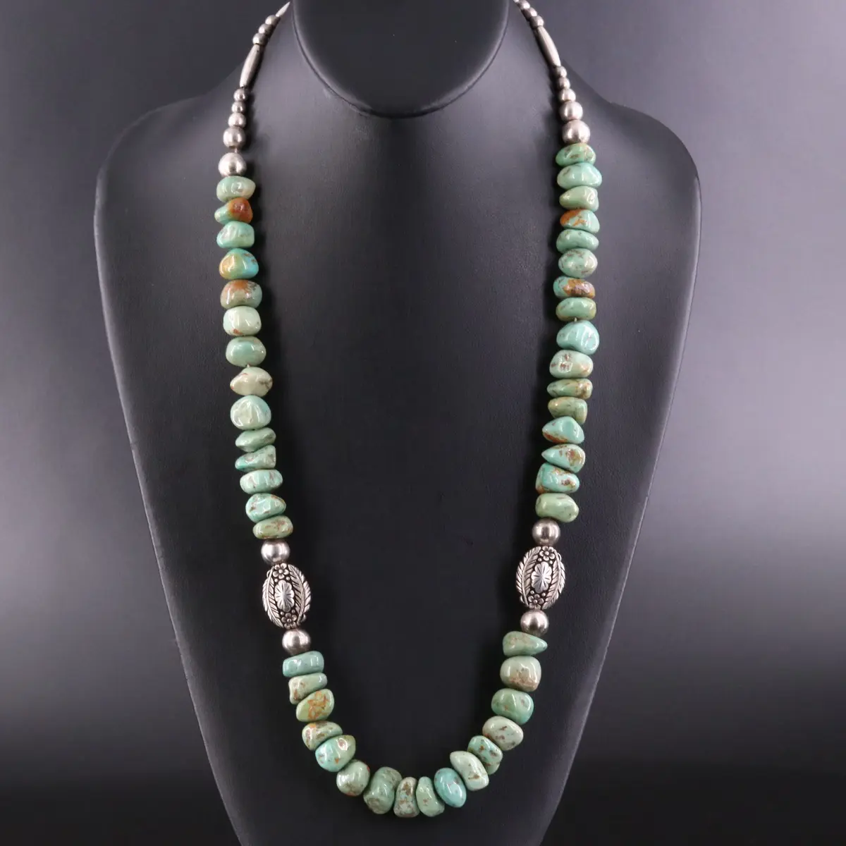 Western Style Turquoise Bead Necklace