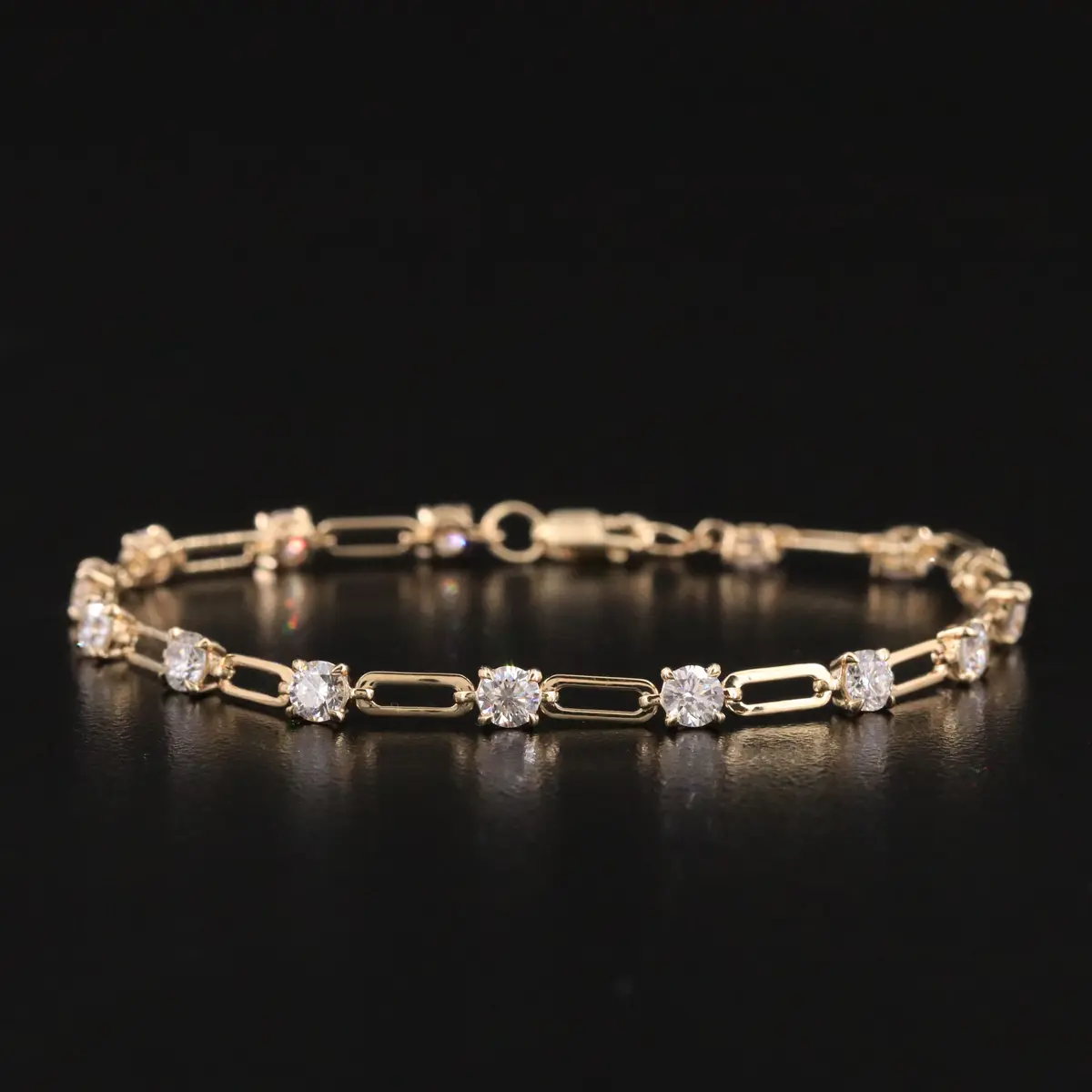 14K 3.00 CTW Lab Grown Diamond Bracelet with IGI Report