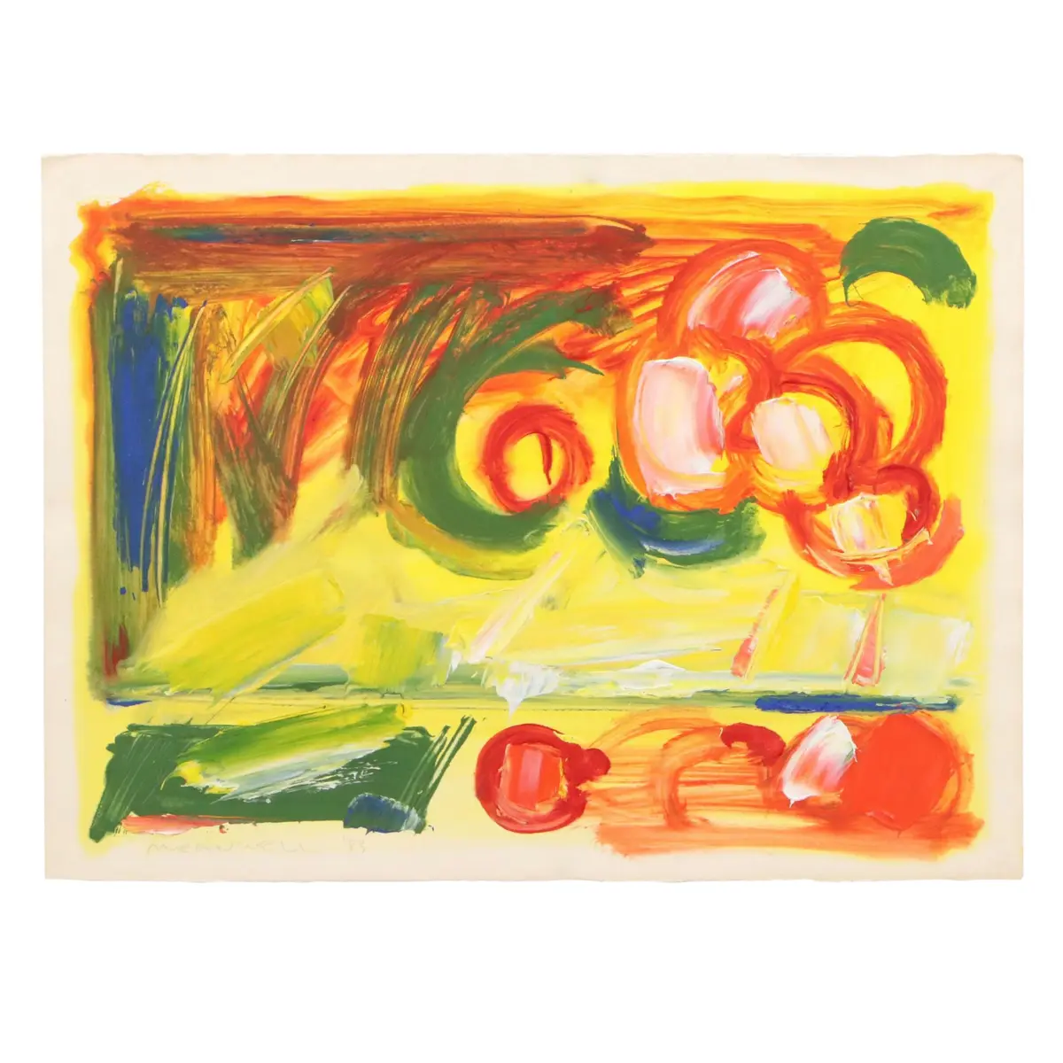 Jack Meanwell Acrylic Painting, 1983
