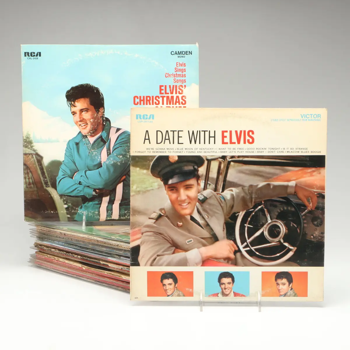 Elvis Presley "A Date With Elvis", "Elvis' Christmas Album" and More Records