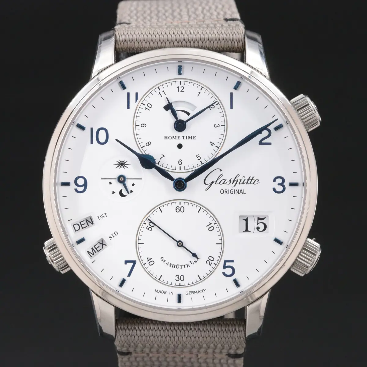 Glashütte Original Senator Cosmopolite Automatic Steel Watch