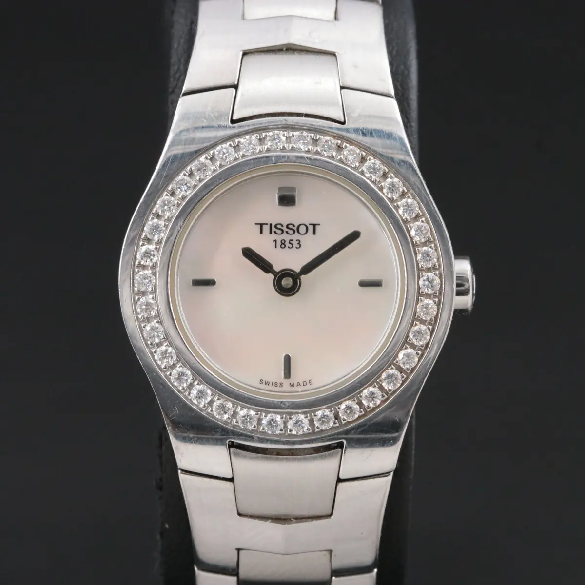 Tissot Diamond Bezel Stainless Steel Quartz Dress Watch