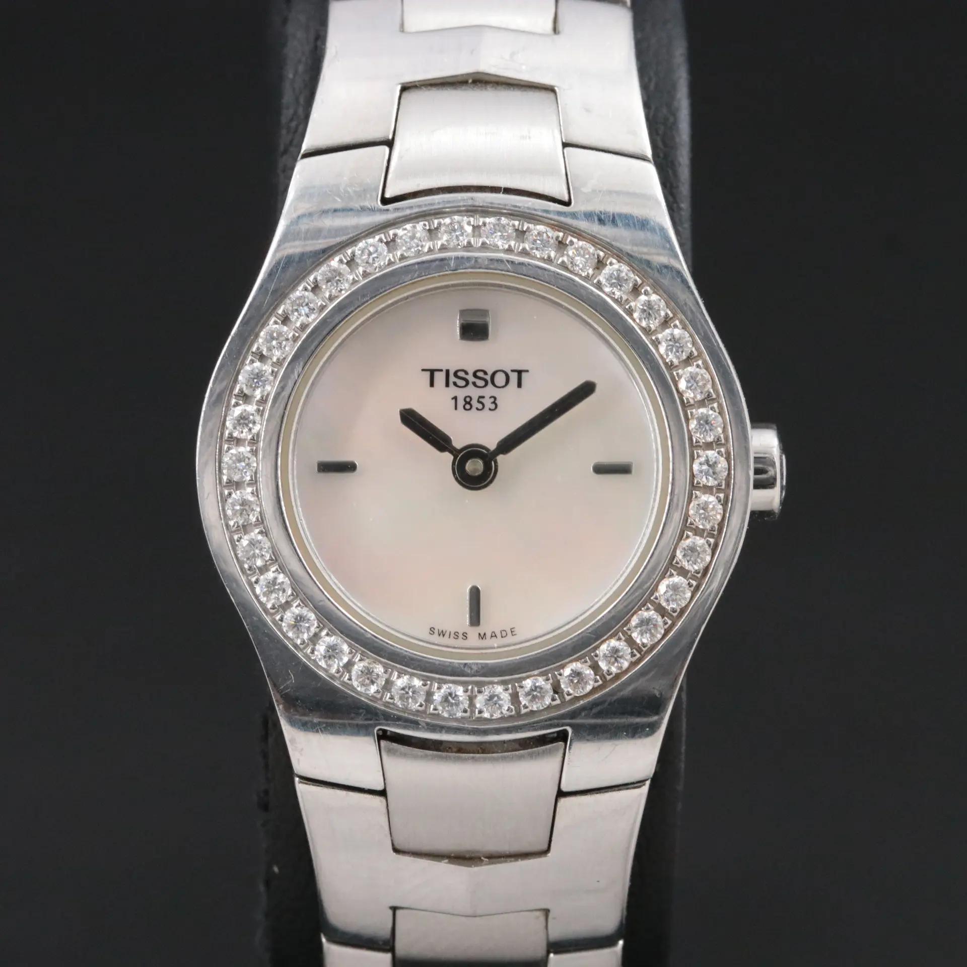 Tissot Diamond Bezel Stainless Steel Quartz Dress Watch
