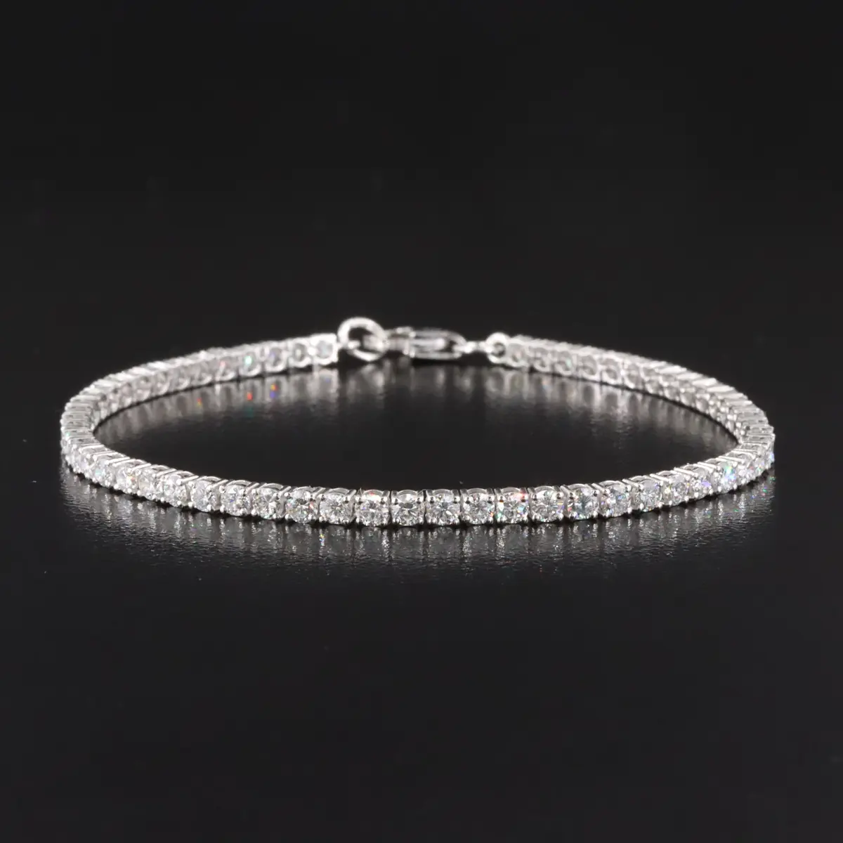 14K 3.53 CTW Lab Grown Diamond Line Bracelet