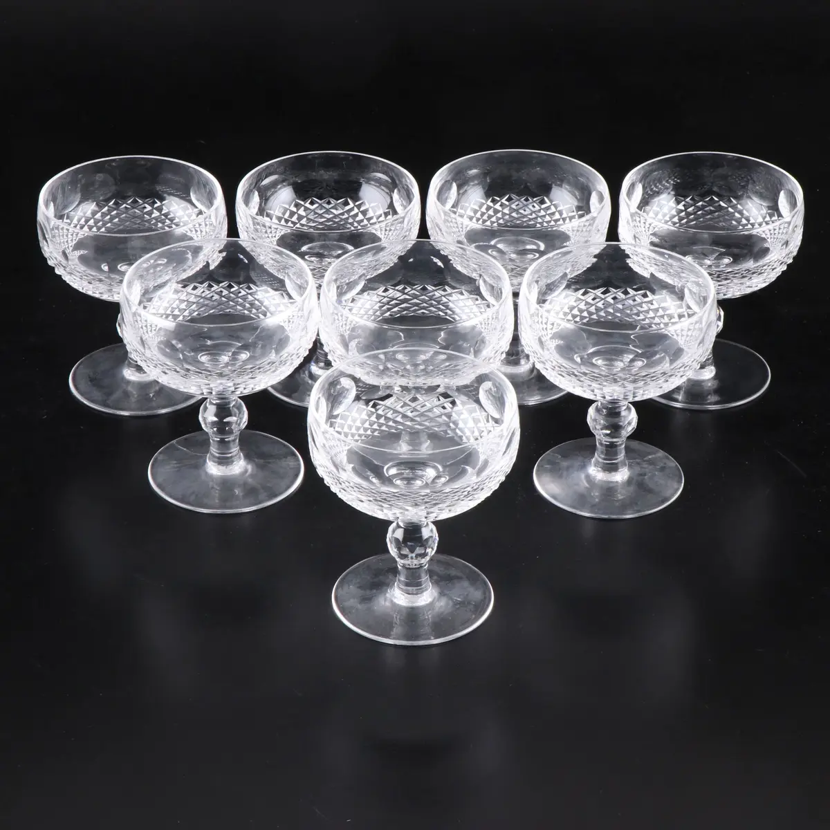 Waterford Crystal "Colleen Short Stem" Champagne Glasses