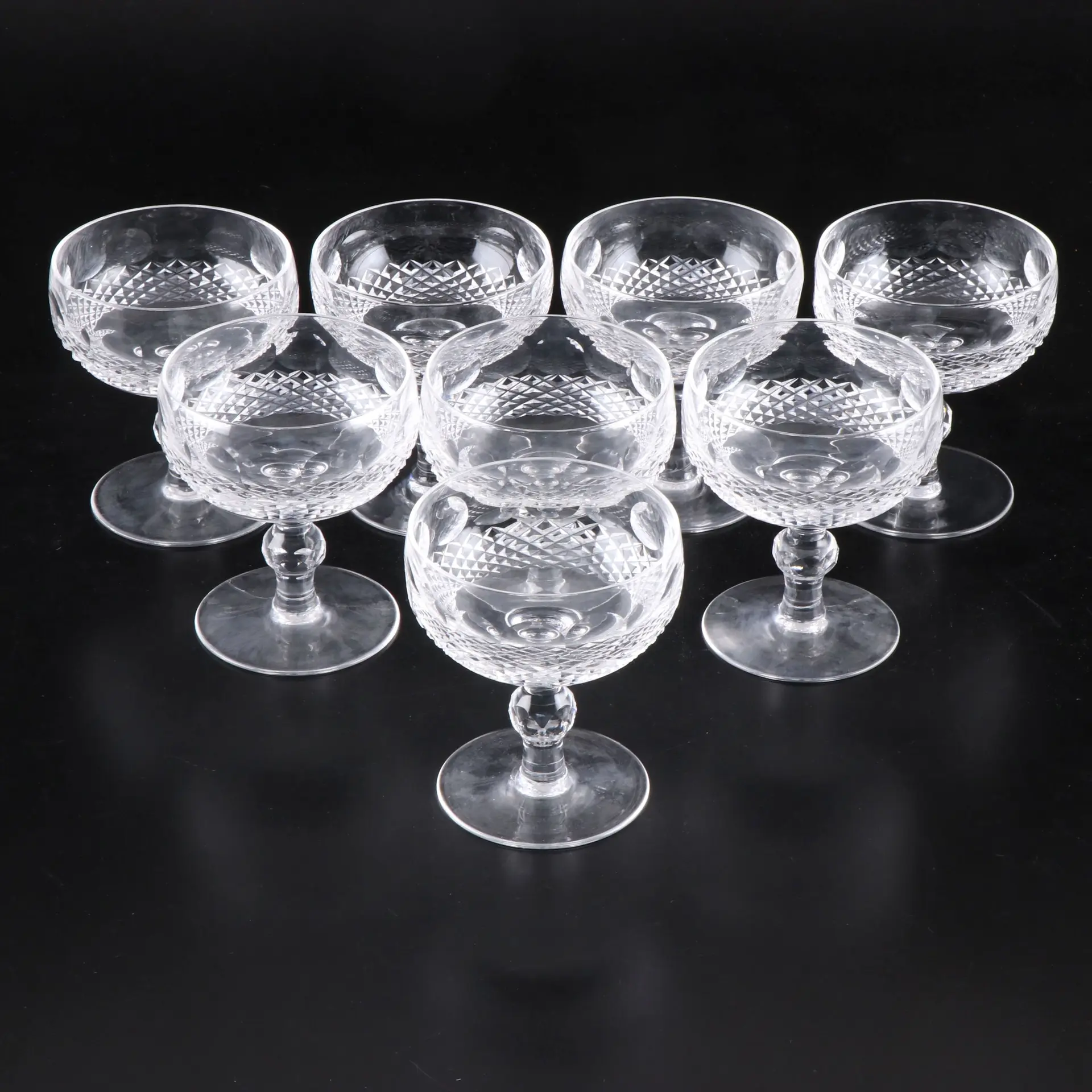 Waterford Crystal "Colleen Short Stem" Champagne Glasses