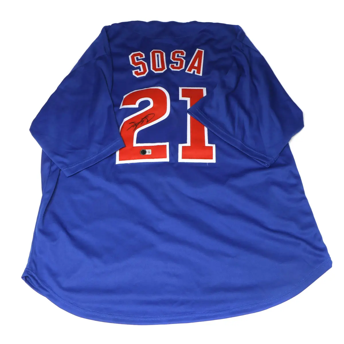 Sammy Sosa Signed Chicago Cubs Baseball Jersey, Beckett