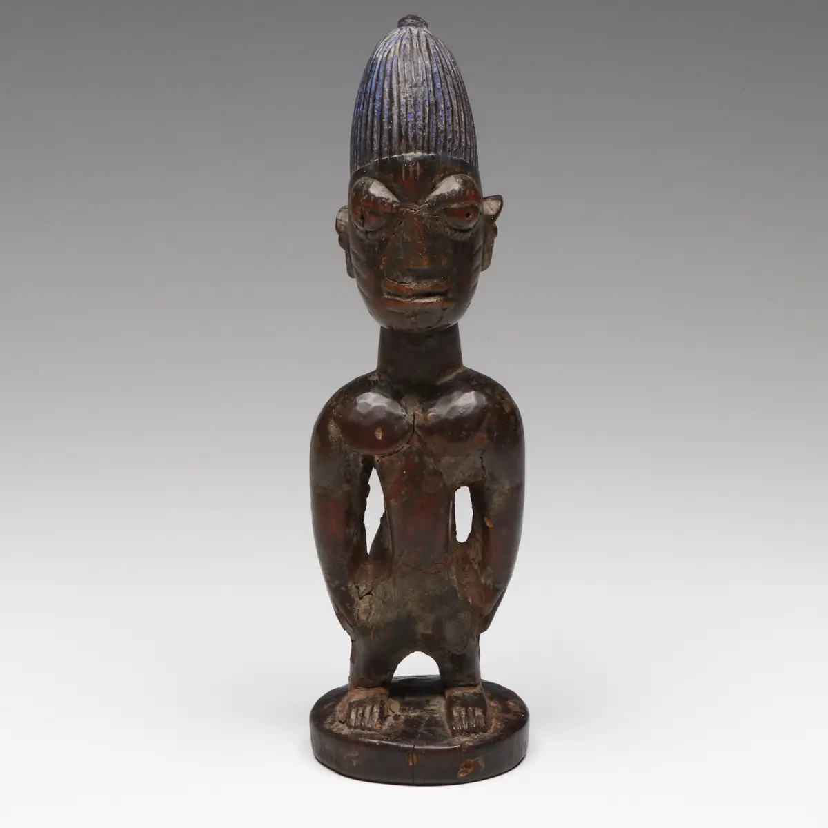 African Yoruba Ibeji Wood Figure, 19th Century