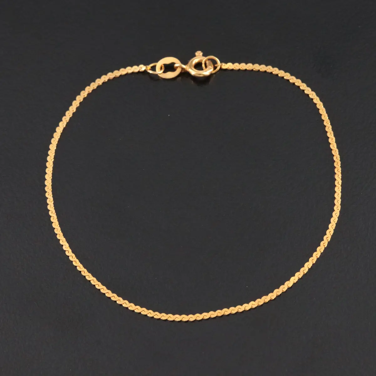 14K Serpentine Chain Bracelet