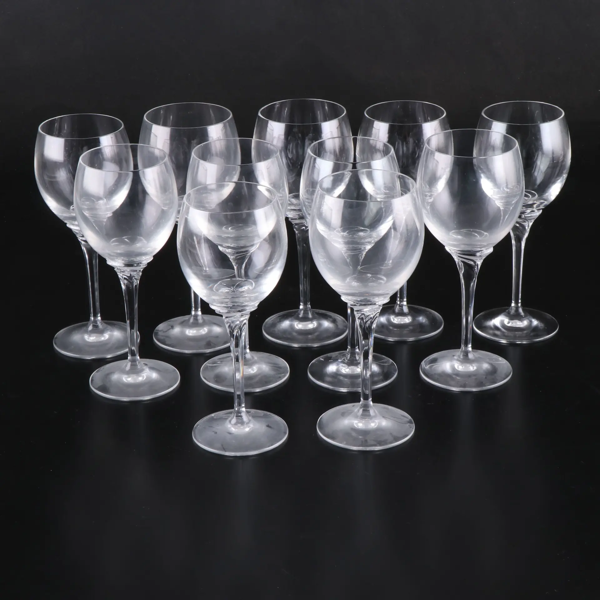 Nachtmann "Achat" Crystal Wine Glasses, Late 20th/Early 21st C.