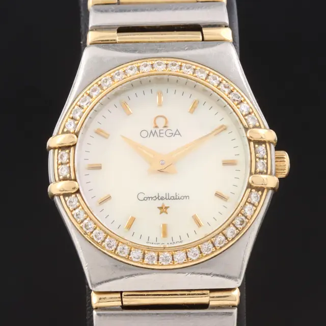 1993 Omega Constellation 18K and Stainless Steel Diamond Watch