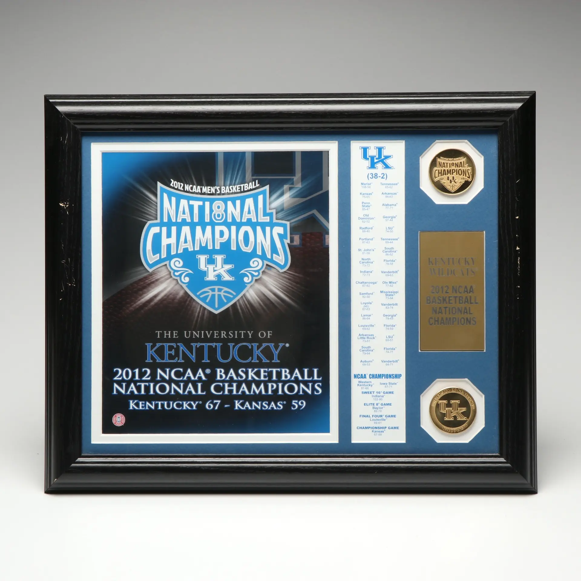 Kentucky Wildcats 2012 NCAA Basketball National Championship Memorabilia