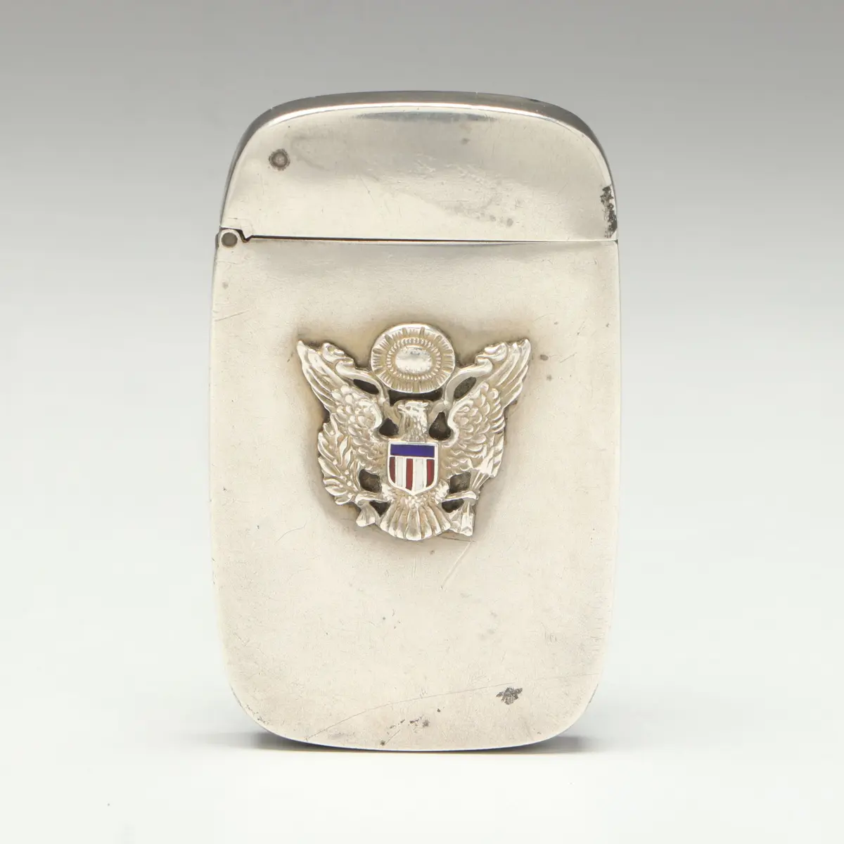 Great Seal of the United States Decorated Sterling Silver Match Safe