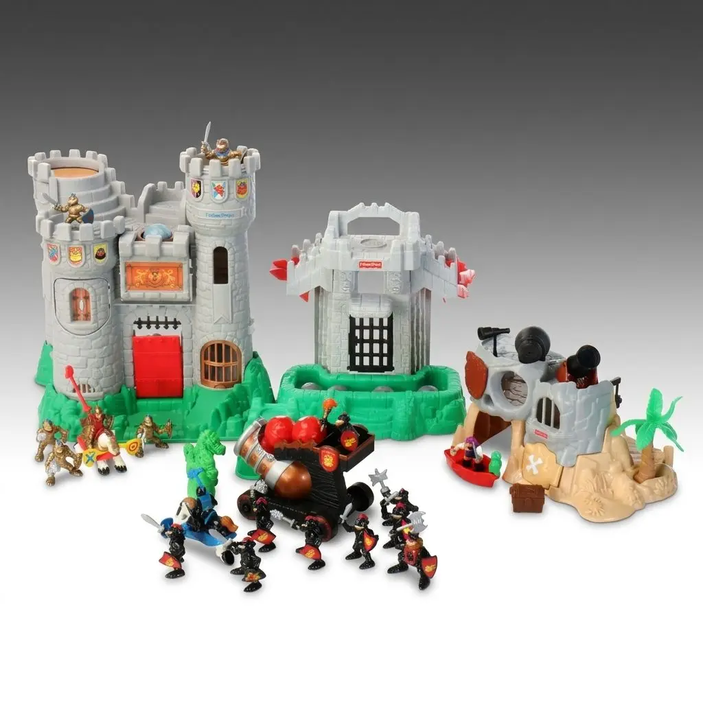 Fisher-Price "Great Adventures" Medieval Castles with Action Figures